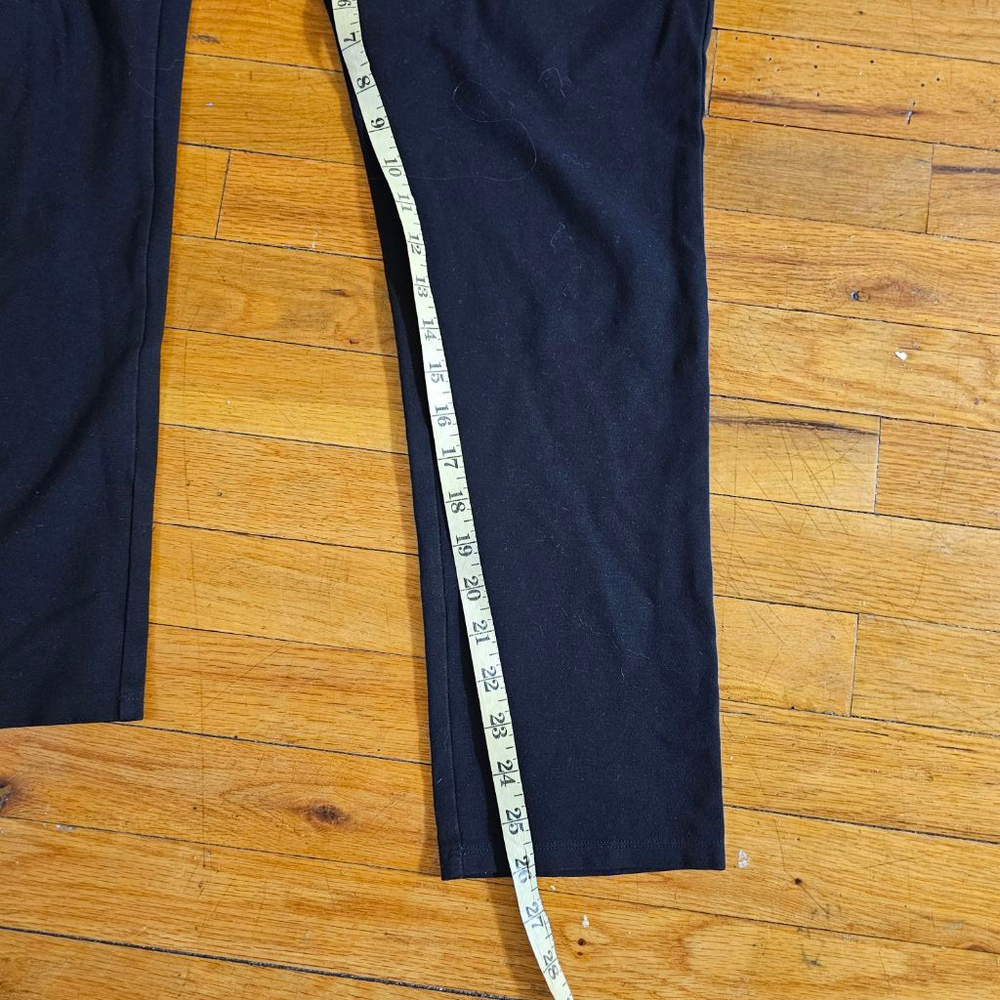 Eileen Fisher Petite Black Ponte Pants Large - Picture 4 of 8